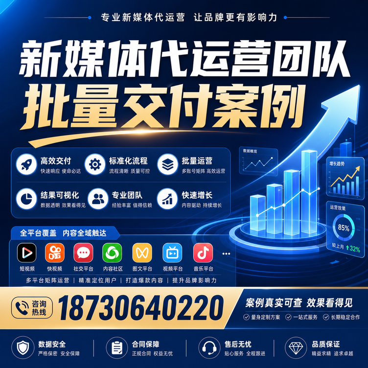 渭南代运营公司多客户账号批量高效交付案例